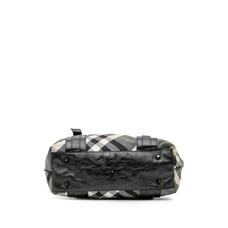 Burberry Medium Beat Check Nylon Victoria Tote