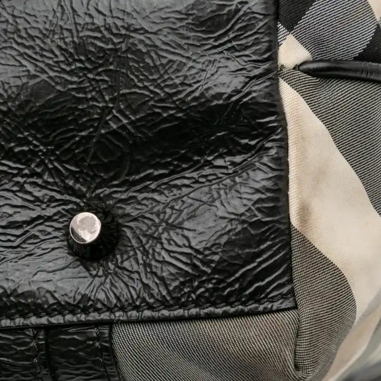 Burberry Medium Beat Check Nylon Victoria Tote