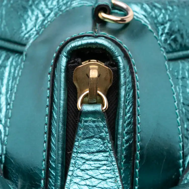 Burberry Metallic Calfskin Blaze Handbag