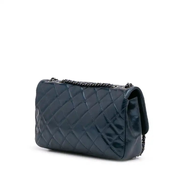 Chanel Quilted Glazed Calfskin Coco Pleats Flap