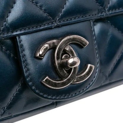 Chanel Quilted Glazed Calfskin Coco Pleats Flap