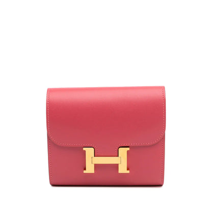 Hermès Tadelakt Constance Compact Wallet