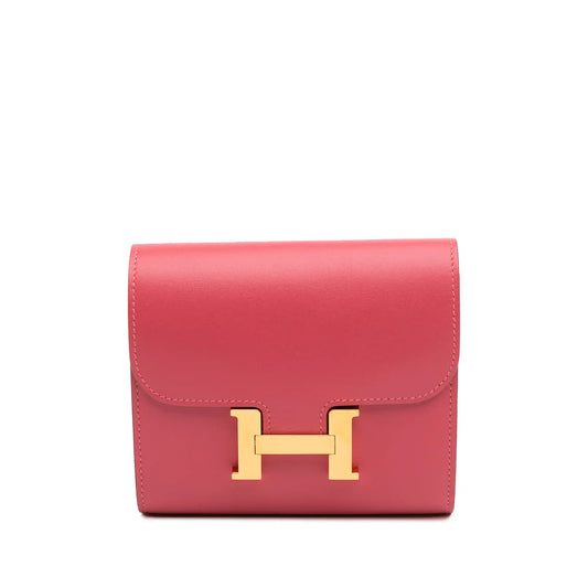 Hermès Tadelakt Constance Compact Wallet