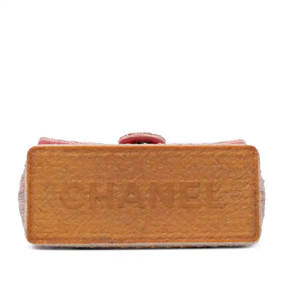 Chanel Quilted Cotton and Jute Espadrille Chain Flap