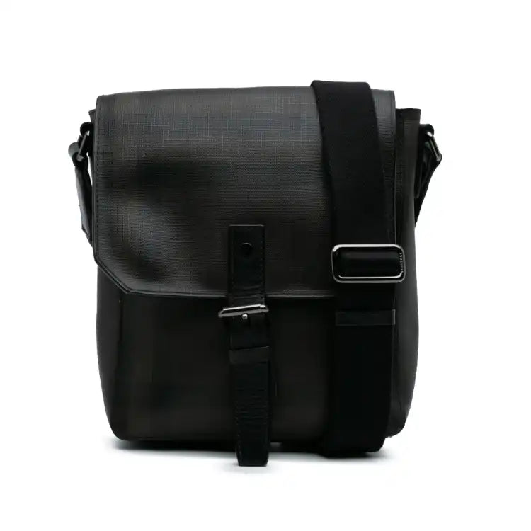 Burberry Smoke Check Coated Canvas Crossbody