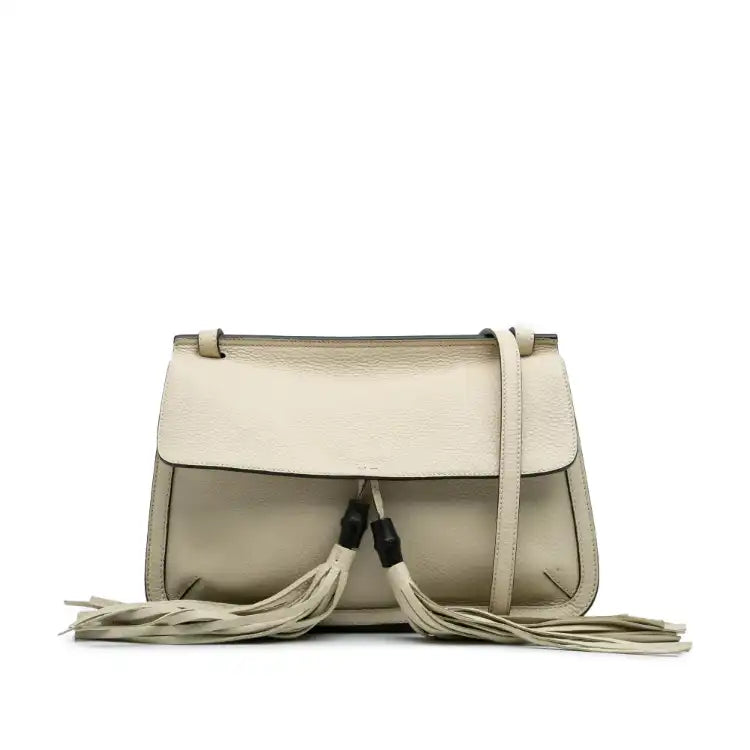 Gucci Medium Leather Bamboo Daily Crossbody