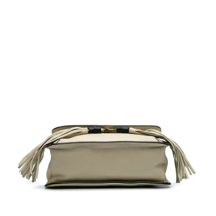 Gucci Medium Leather Bamboo Daily Crossbody