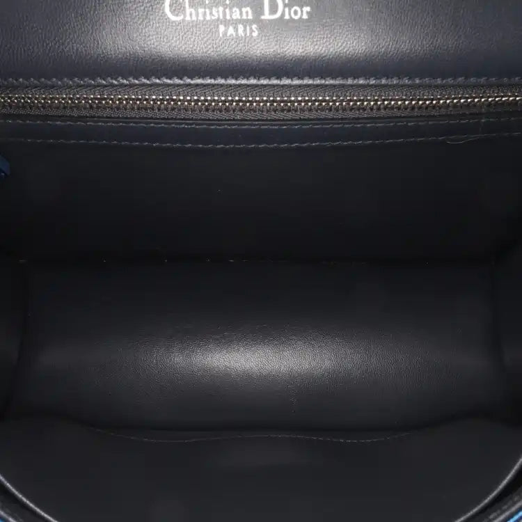 Dior Medium Metallic Patent Microcannage Diorama Crossbody