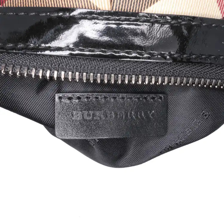 Burberry Supernova Check Coated Canvas Clutch