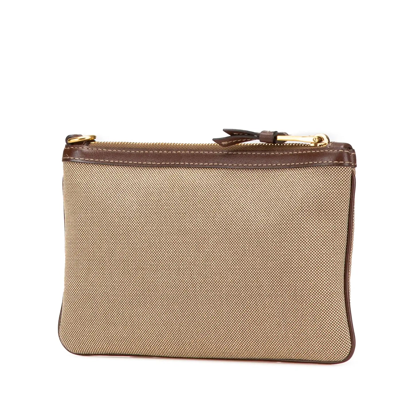 Prada Canvas Logo Pouch