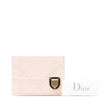 Dior Grained Calfskin Diorama Card Holder