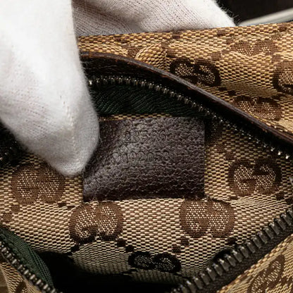 Gucci GG Canvas Double Pocket Belt Bag