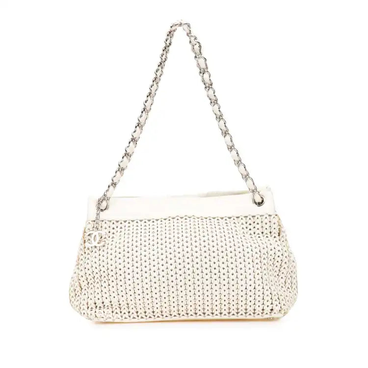 Chanel CC Woven Caviar Shoulder Bag