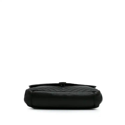 Saint Laurent Large Monogram Chevron Sheepskin College Bag