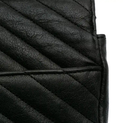 Saint Laurent Large Monogram Chevron Sheepskin College Bag