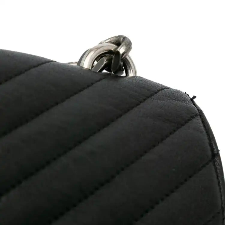 Saint Laurent Large Monogram Chevron Sheepskin College Bag