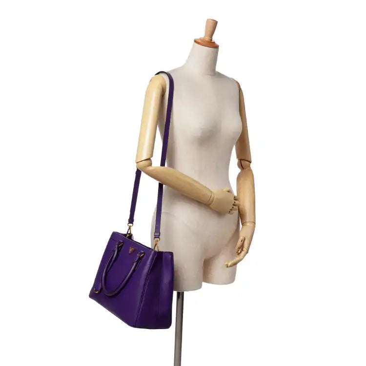 Prada Medium Saffiano Lux Galleria Satchel