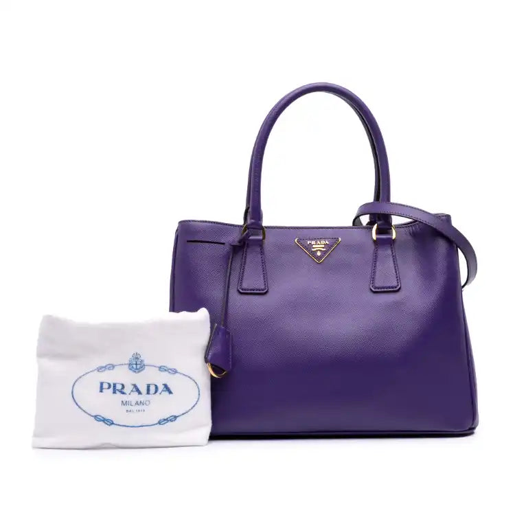 Prada Medium Saffiano Lux Galleria Satchel