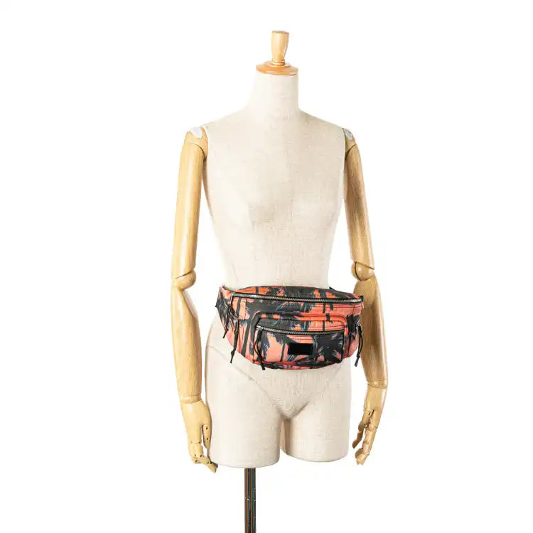 Saint Laurent Printed Nylon Palm Tree Nuxx Belt Bag