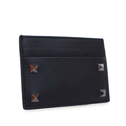 Valentino Leather Rockstud Card Holder