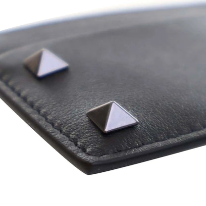 Valentino Leather Rockstud Card Holder