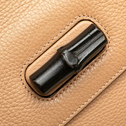 Gucci Small Leather Bamboo Daily Satchel