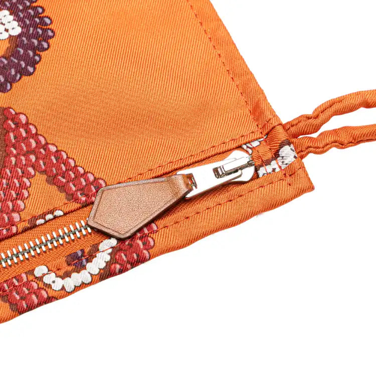 Hermès Silk and Barenia Kelly En Perles Silky City 33
