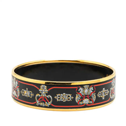 Hermès Wide Horse Enamel Bangle 65