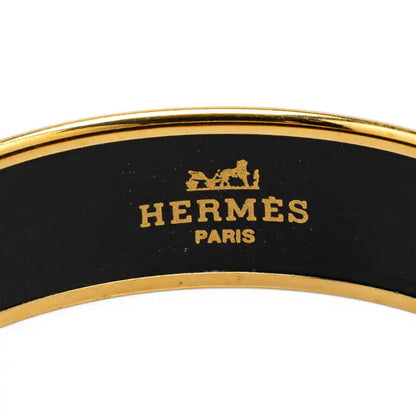 Hermès Wide Horse Enamel Bangle 65