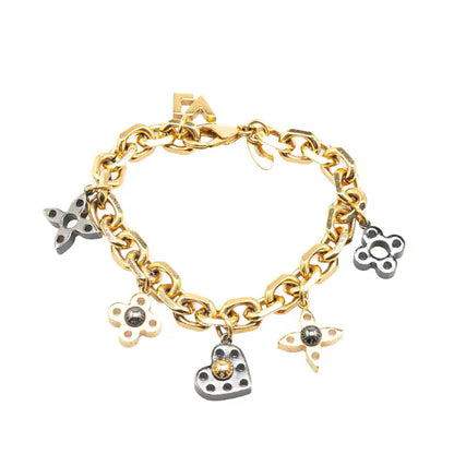 Louis Vuitton Gold Plated Hide and Seek Bracelet