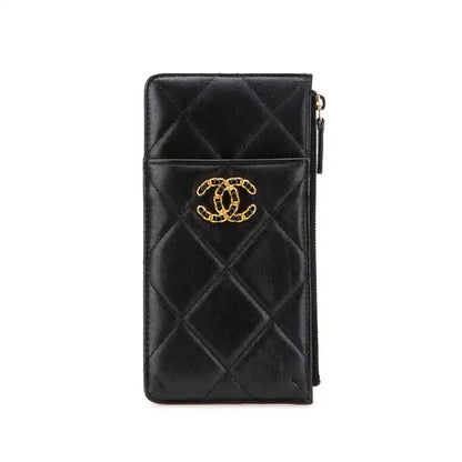 Chanel CC Quilted Goatskin 19 Phone and Card Holder