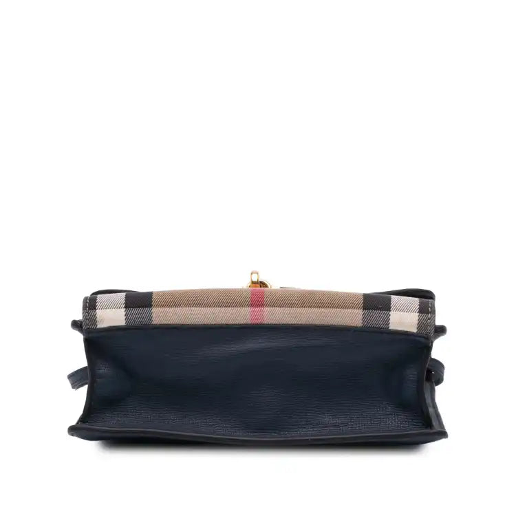 Burberry House Check Canvas and Leather Derby Macken Crossbody