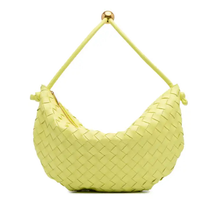 Bottega Veneta Medium Lambskin Intrecciato Turn Pouch