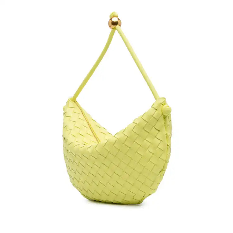Bottega Veneta Medium Lambskin Intrecciato Turn Pouch