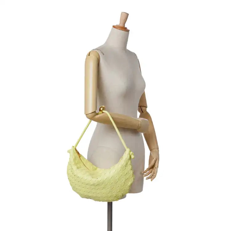 Bottega Veneta Medium Lambskin Intrecciato Turn Pouch