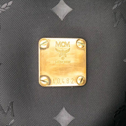 MCM Visetos Nylon Boston Bag