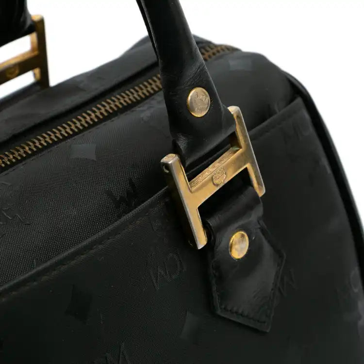MCM Visetos Nylon Boston Bag