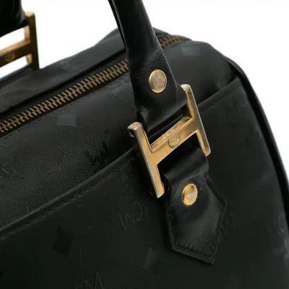 MCM Visetos Nylon Boston Bag