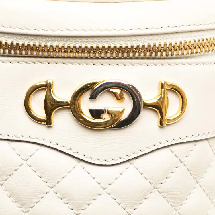 Gucci Calfskin Trapuntata Zumi Convertible Bag