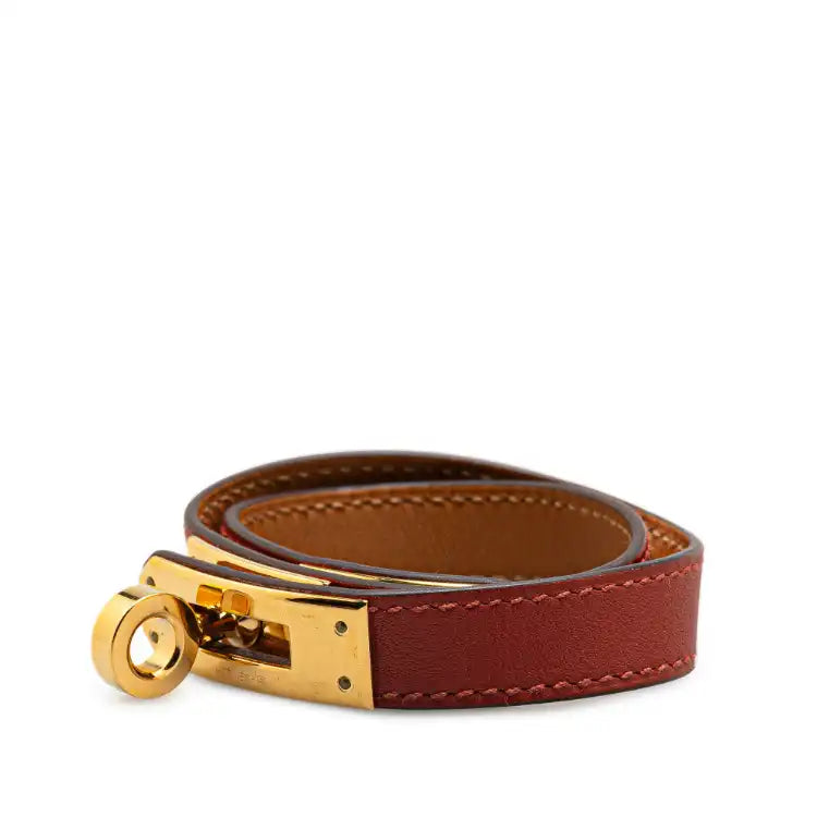 Hermès Leather Kelly Double Tour Bracelet