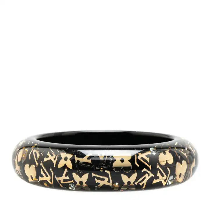 Louis Vuitton Wide Monogram Resin Inclusion Bangle