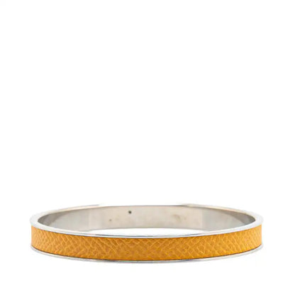 Hermès Leather Kelly Cadena Lock Bangle Bracelet