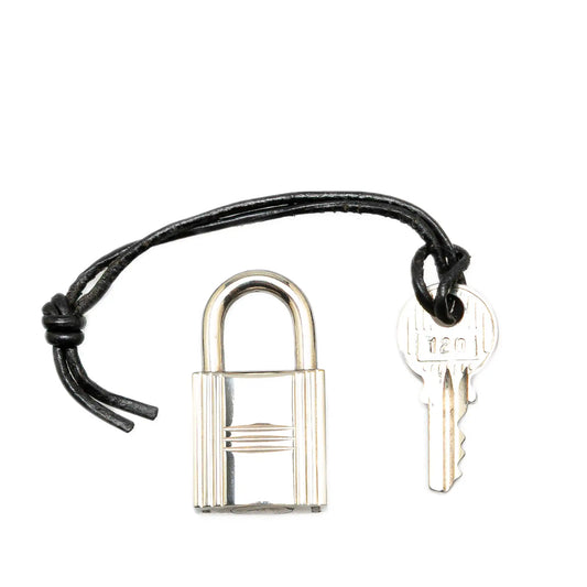 Hermès Palladium Plated Cadena Lock and Key