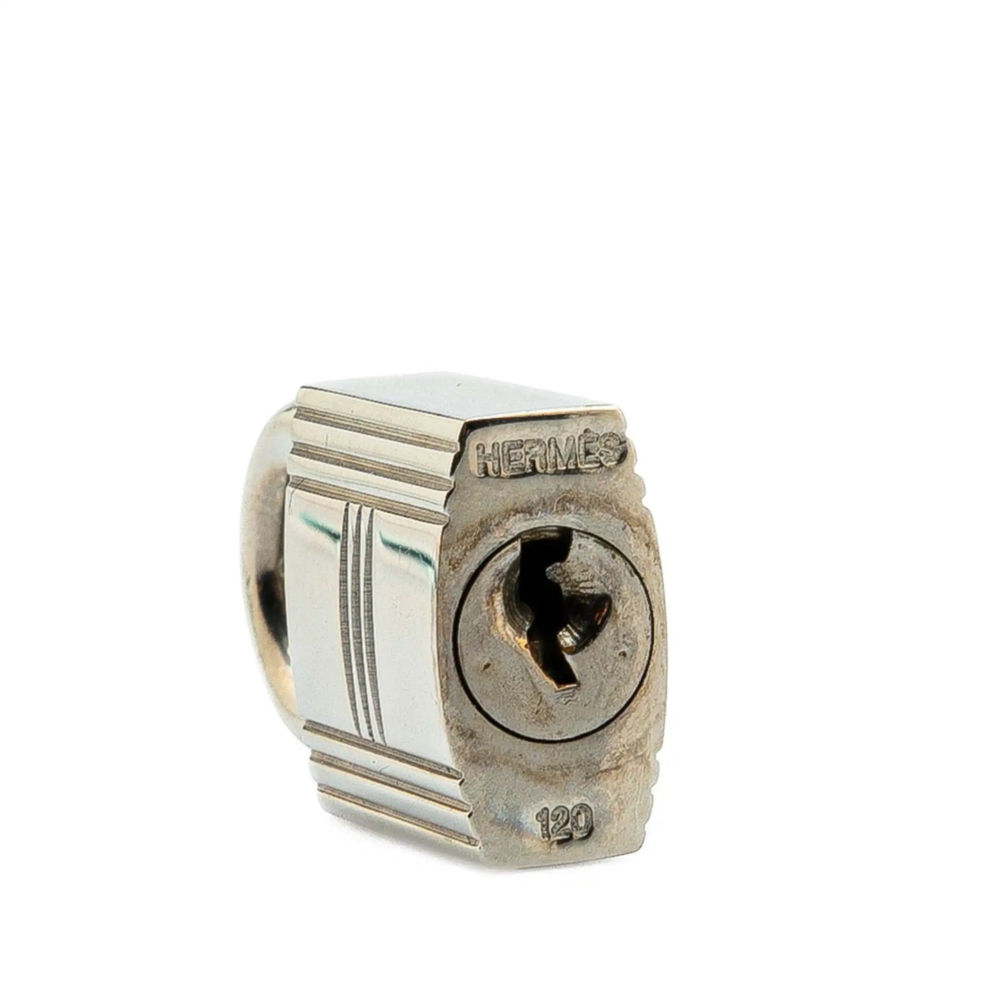 Hermès Palladium Plated Cadena Lock and Key