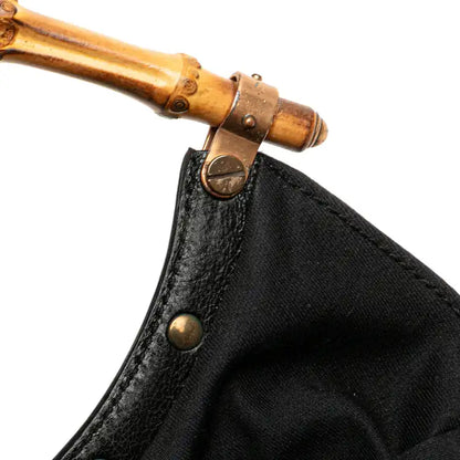 Gucci Studded Calfskin Bamboo Hobo