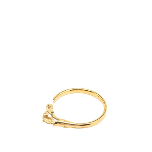 Hermès Gold Plated Tete de Cheval Horse Bangle