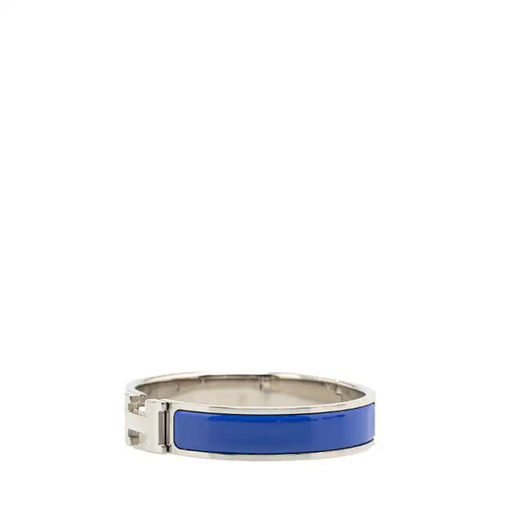Hermès Narrow Enamel Clic H Bracelet GM