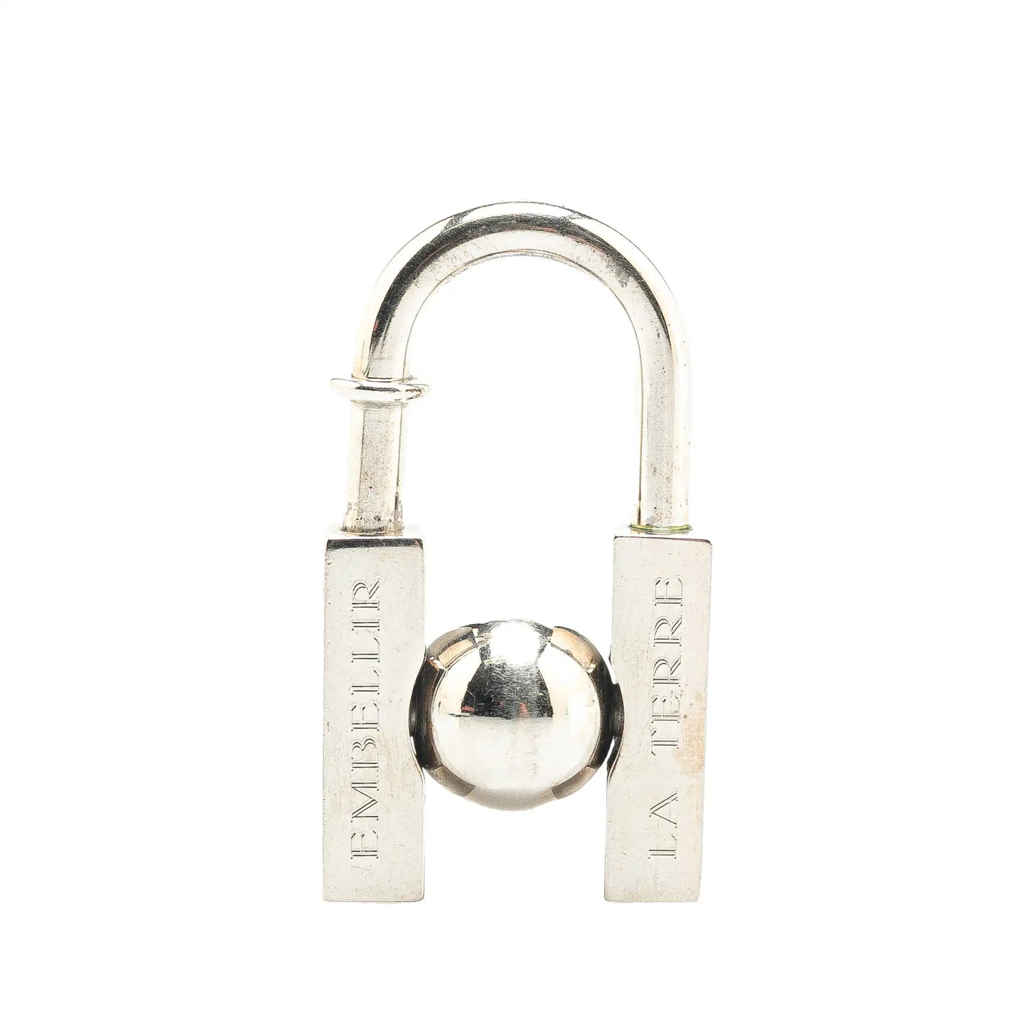 Hermès Palladium Plated LHomme Peut Embellir La Terre Cadena Lock