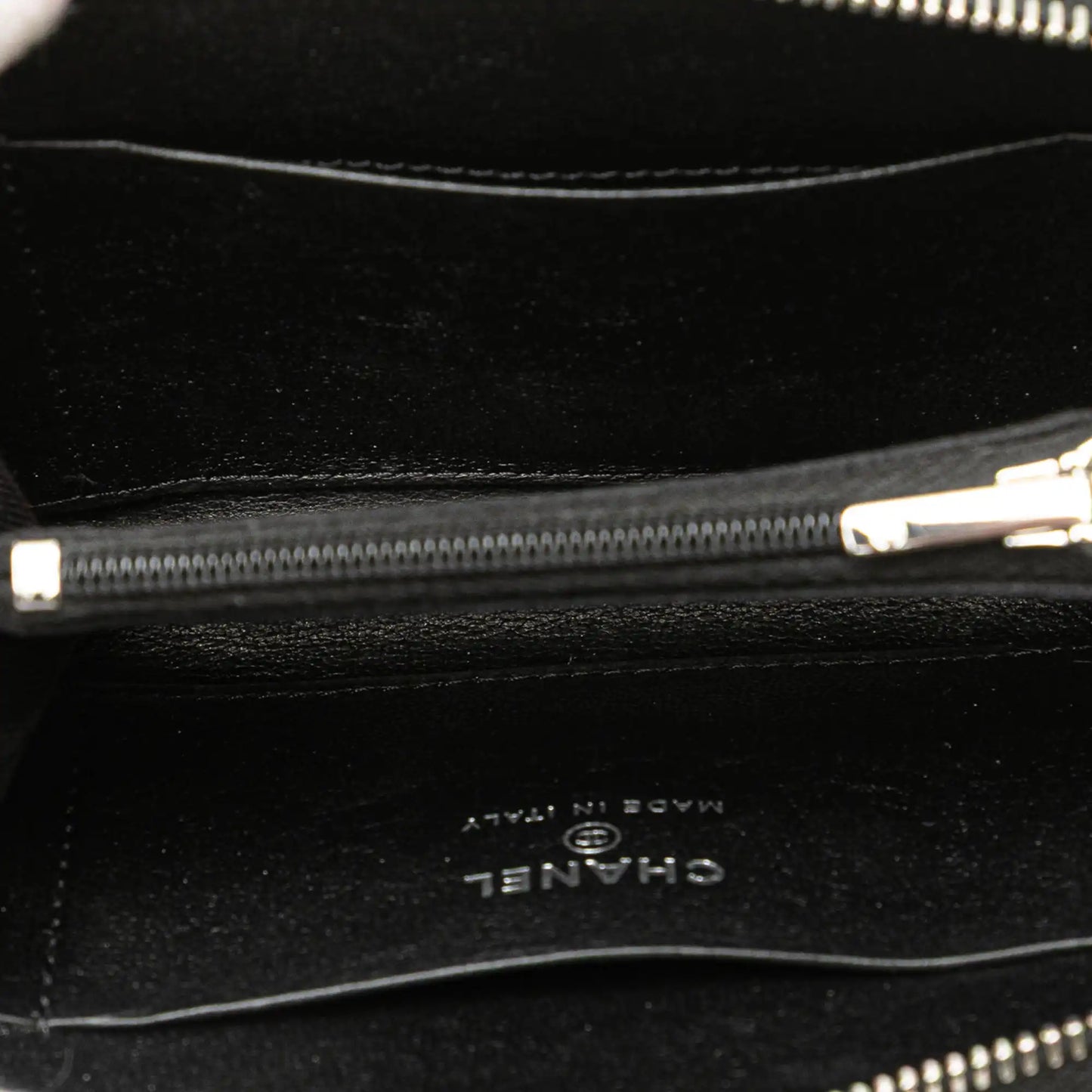 Chanel Quilted Lambskin CC Crystal Coin Pouch