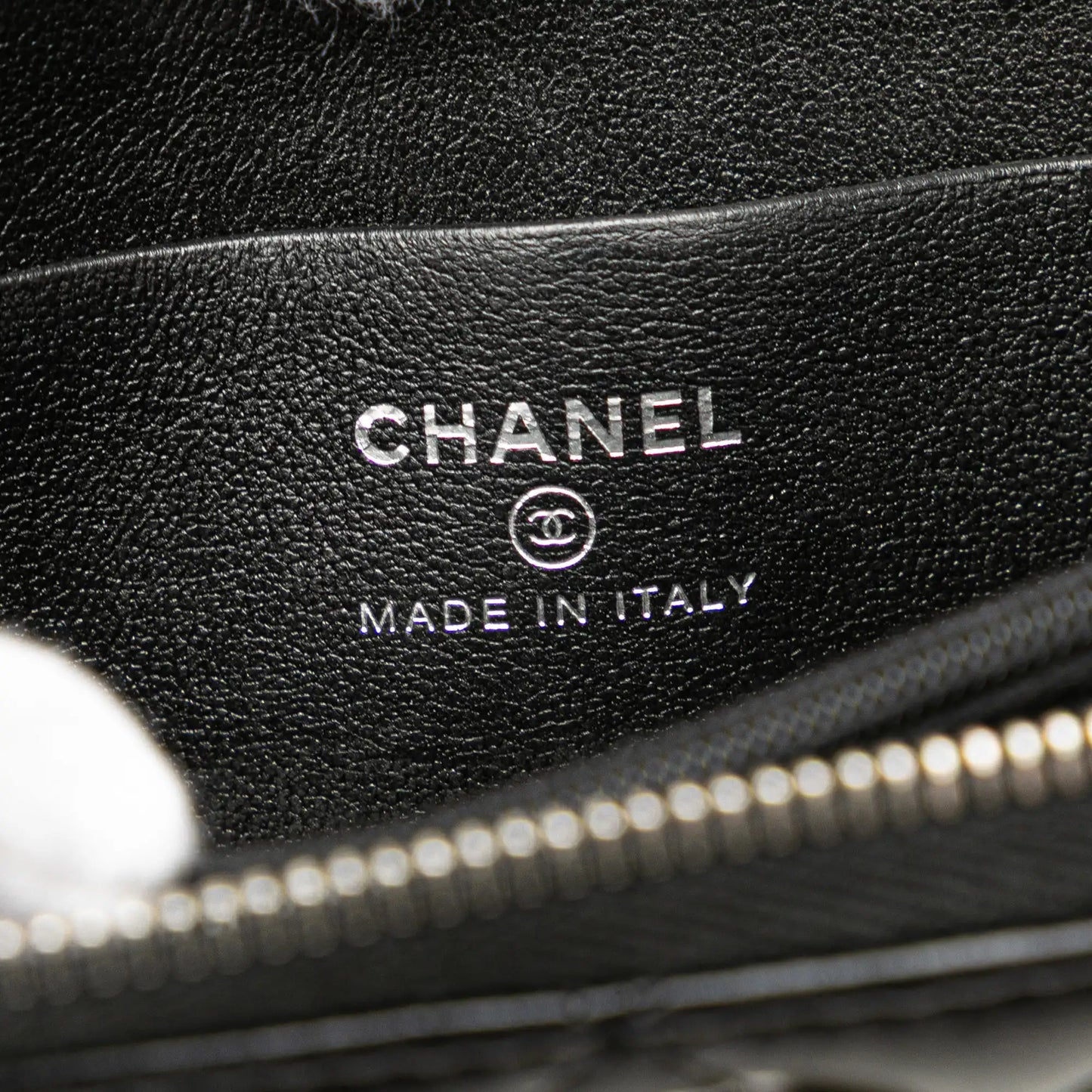 Chanel Quilted Lambskin CC Crystal Coin Pouch